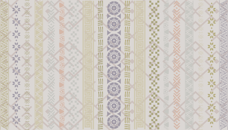 ベージュのモザイク床タイルのパズルスタンプ効果 - TENSTICKERS