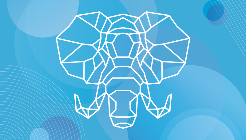 動物 ビニールマット 青い象の顔 - TENSTICKERS