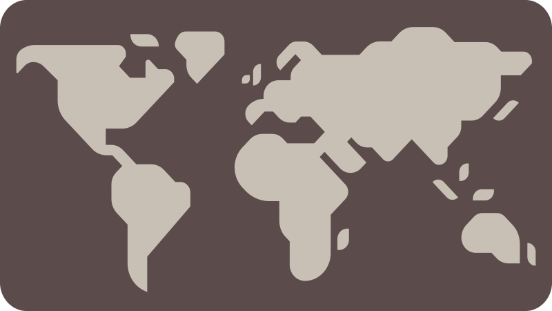 世界地図 ビニールマット ベージュとグレーのモチーフ - TENSTICKERS