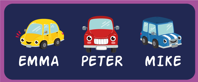 玄関 マット ビニール カスタムカラフル車両 - TENSTICKERS