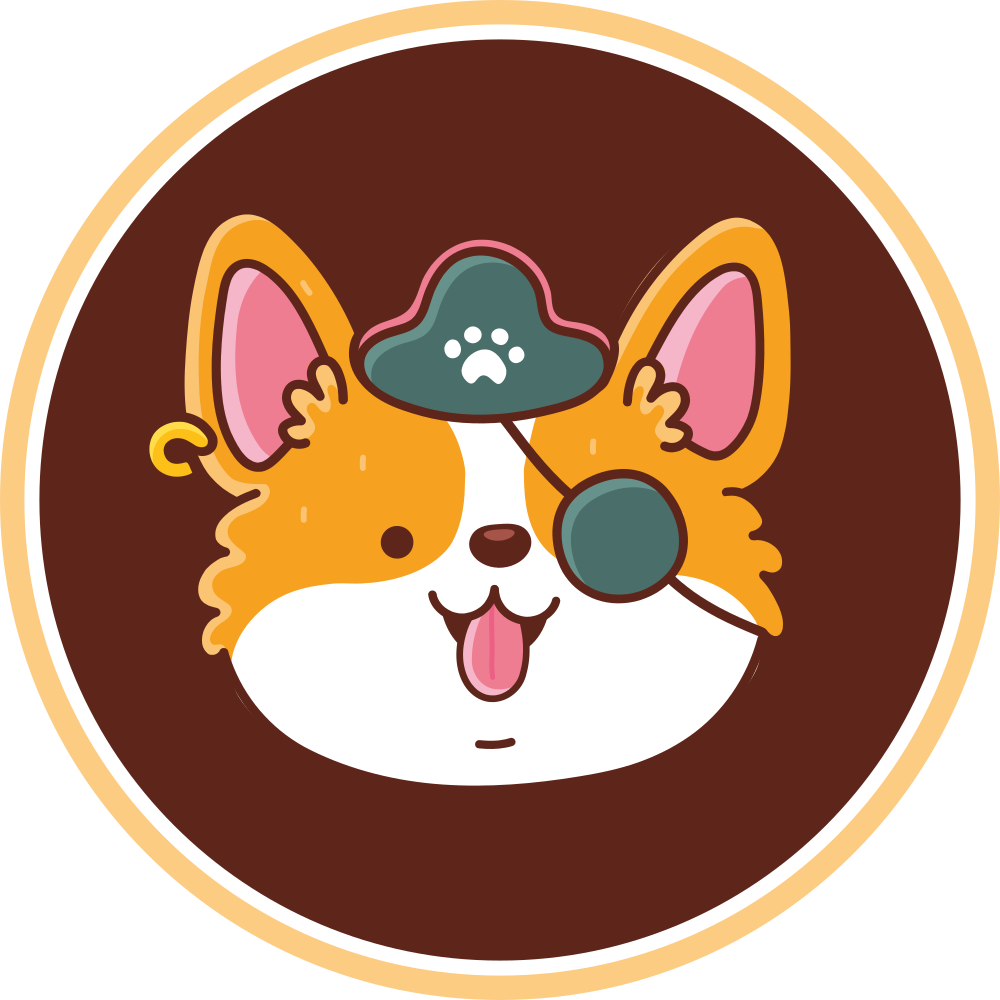 眼帯のある犬動物の敷物 - TENSTICKERS