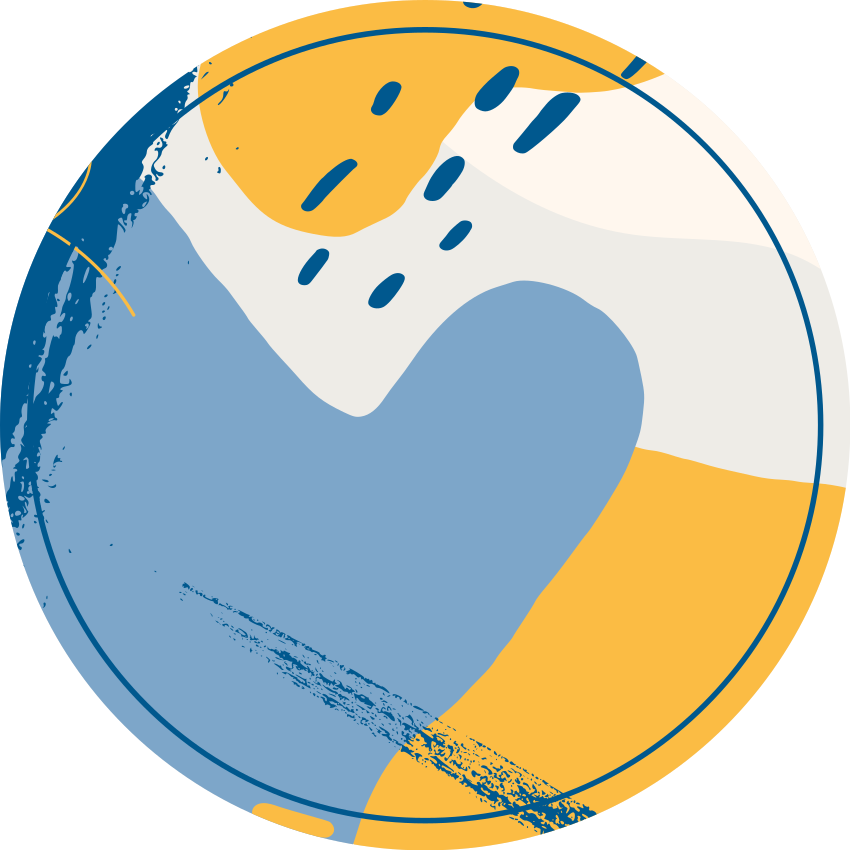 石の効果 ビニールマット 円形のアート - TENSTICKERS