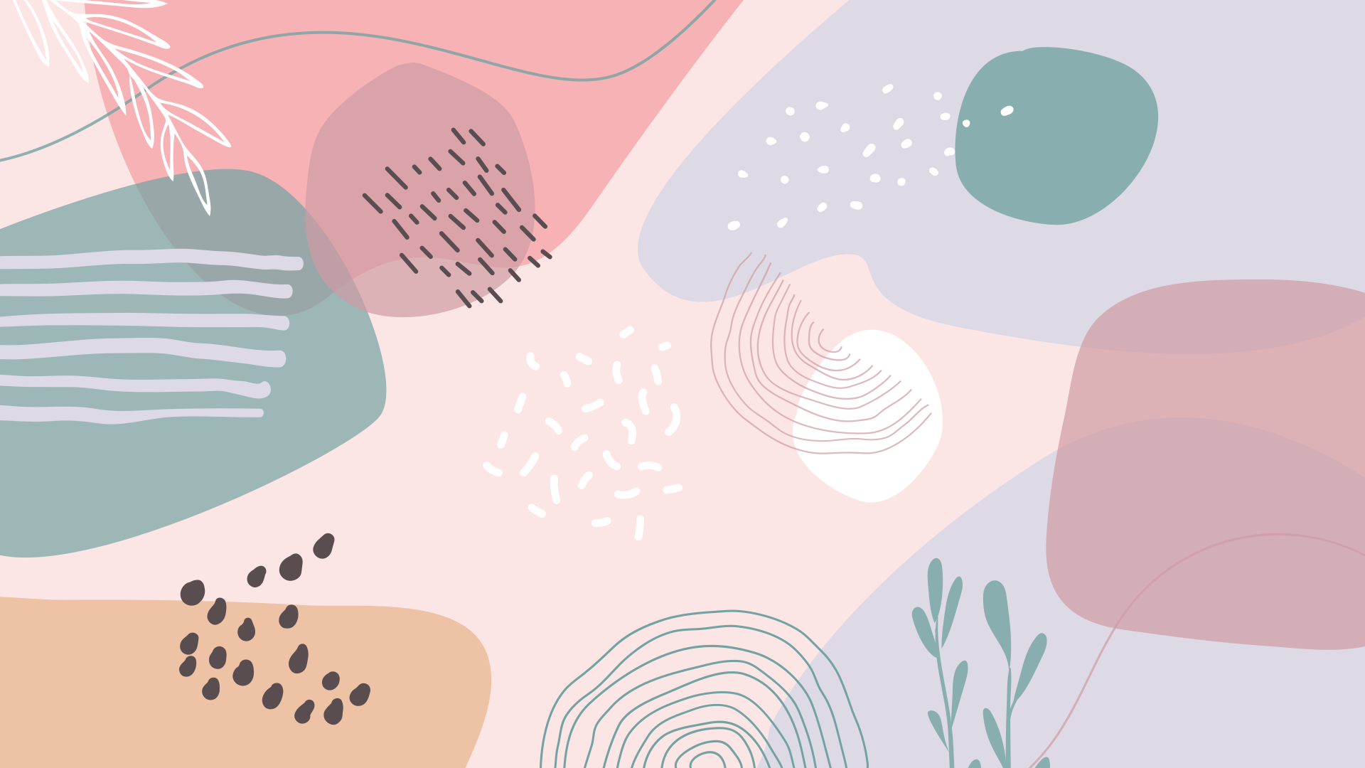 現代のビニールマット抽象的な柔らかい形状 - TENSTICKERS