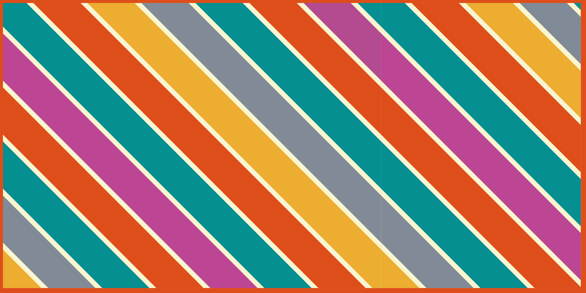 リビングルーム ビニールマット カラフルストライプ表面 - TENSTICKERS