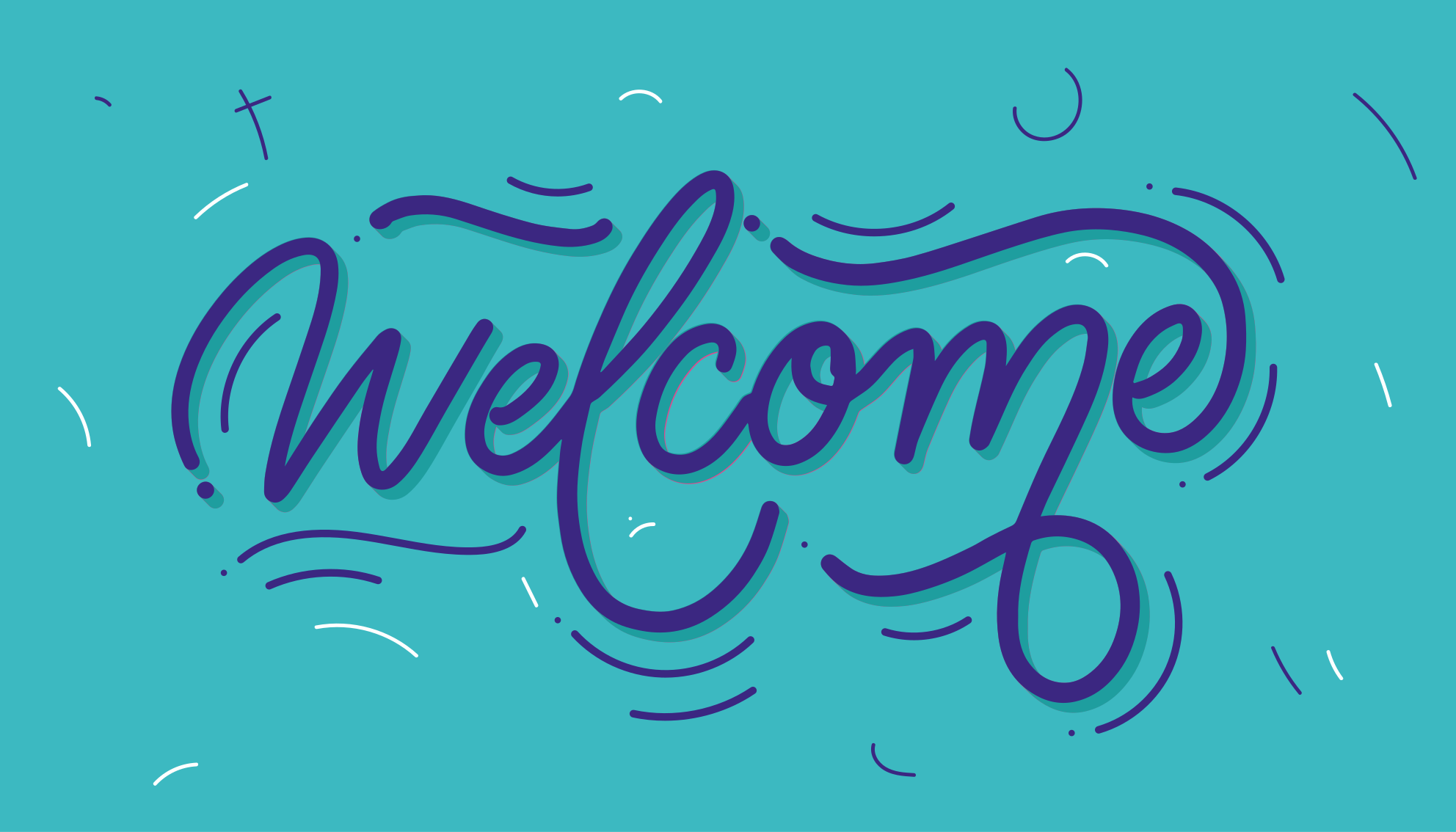 玄関マットビニールウェルカムブルーデザイン - TENSTICKERS