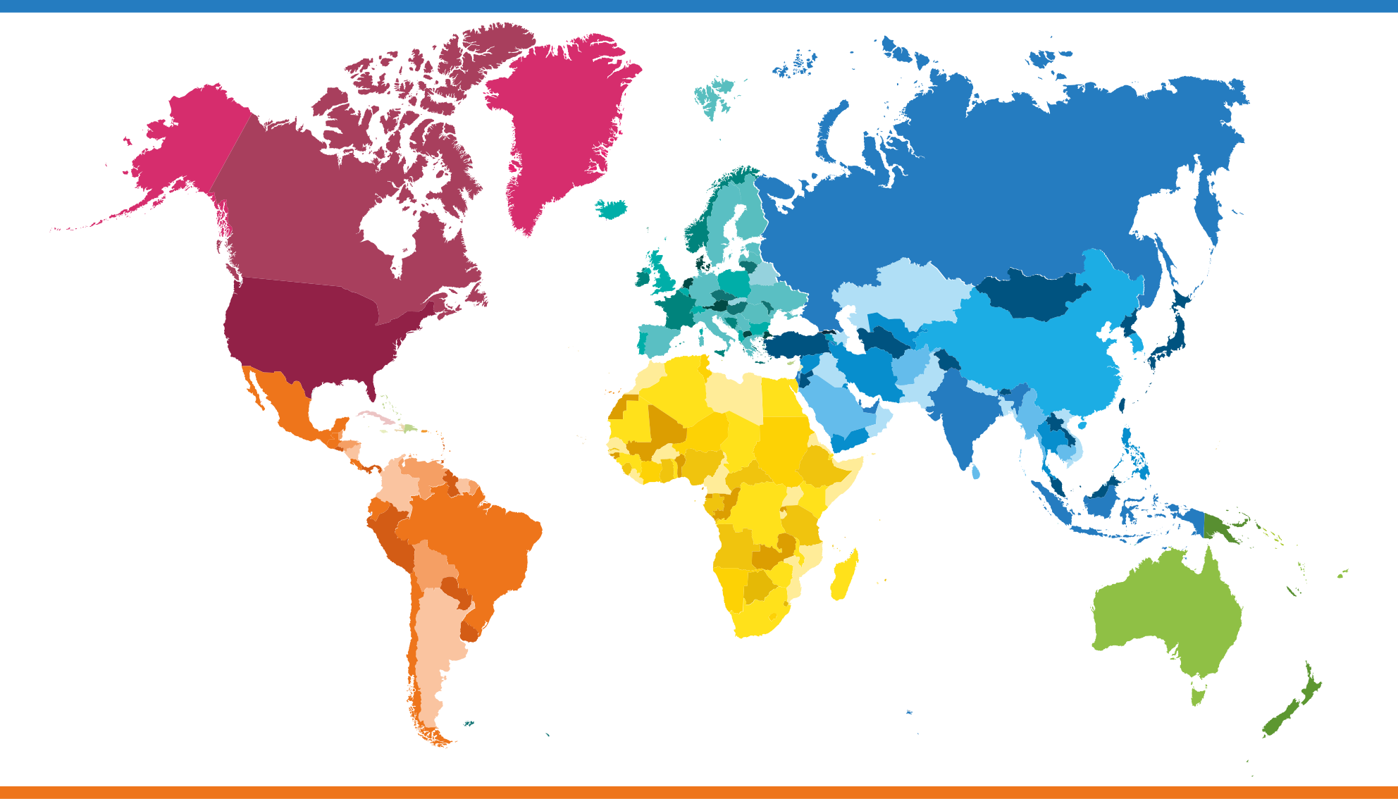 世界地図 ビニールマット 世界地図の色彩 - TENSTICKERS