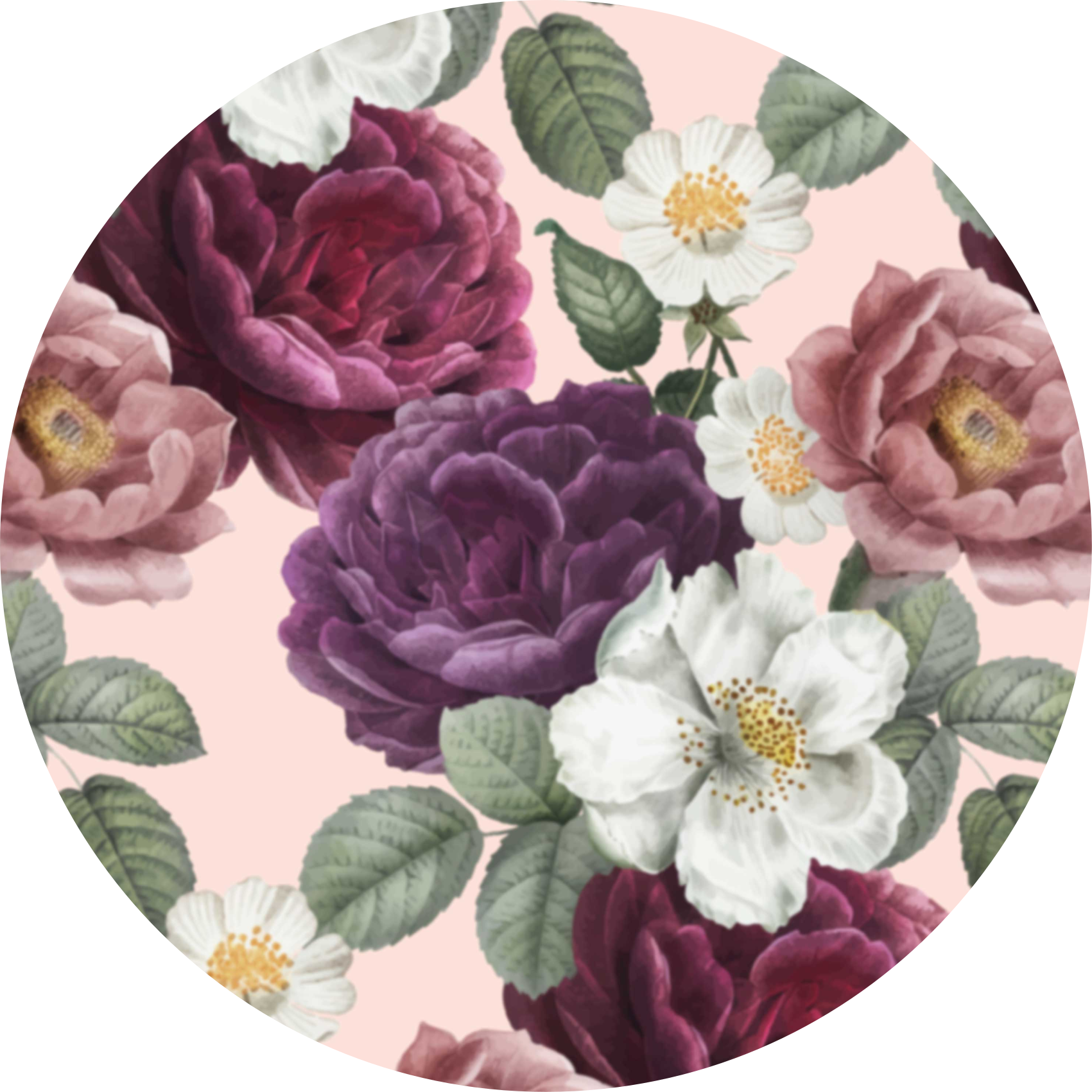 花と植物の壁画エレガントな花のアレンジメント - TENSTICKERS
