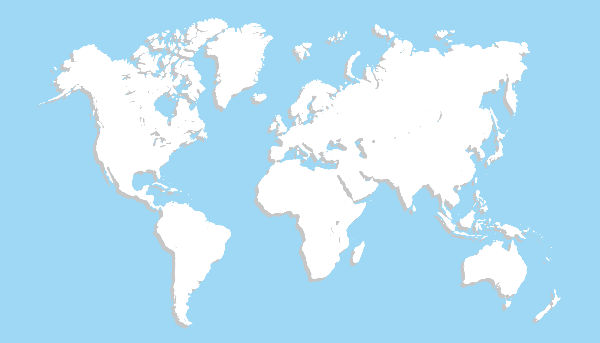 世界地図 ビニールマット グローバルマップ - TENSTICKERS