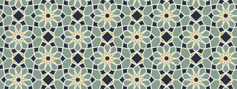 モザイク ビニールマット 洗練された幾何学模様 - TENSTICKERS