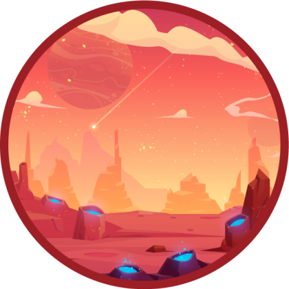 出演者 ビニールマット 宇宙の砂漠の風景 - TENSTICKERS