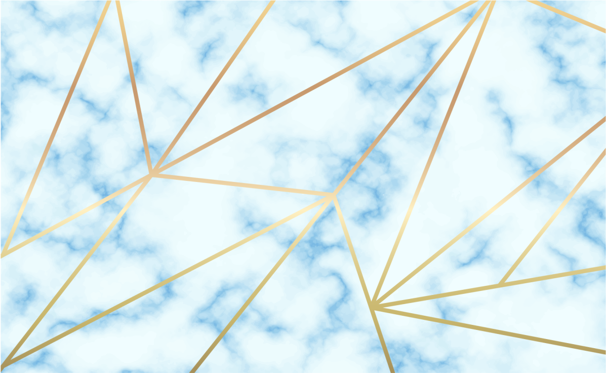 大理石ビニールラグスタイリッシュな幾何学模様 - TENSTICKERS