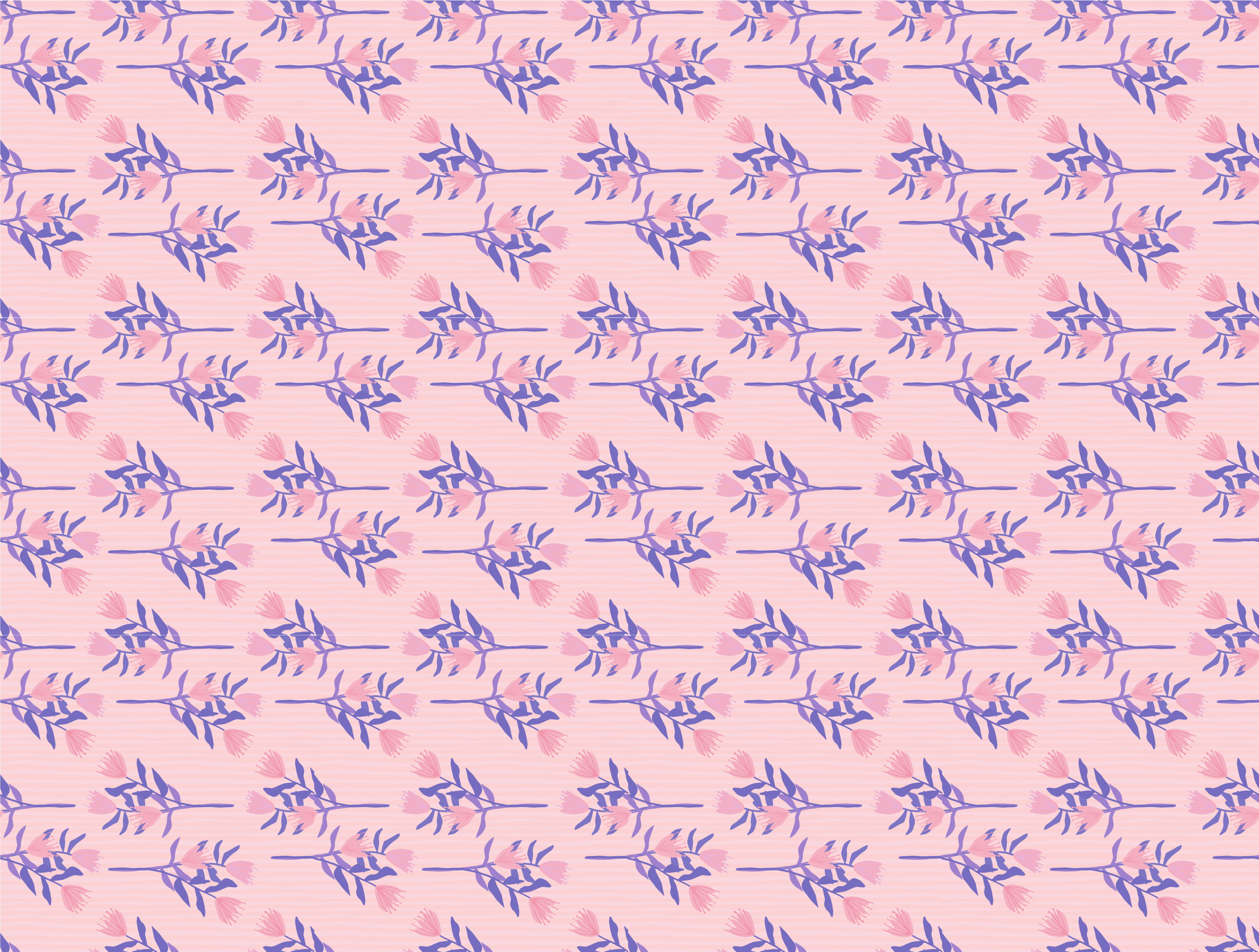 花と植物の壁画フローラルリーフパターン - TENSTICKERS