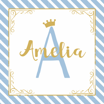 名前 ビニールマット 名前イニシャルスタイル - TENSTICKERS