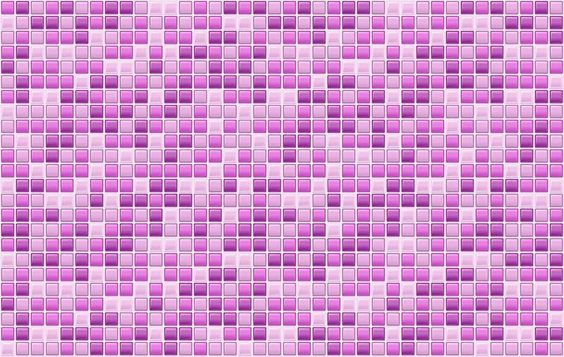 紫の色合いのタイル キッチンの床のタイル - TENSTICKERS
