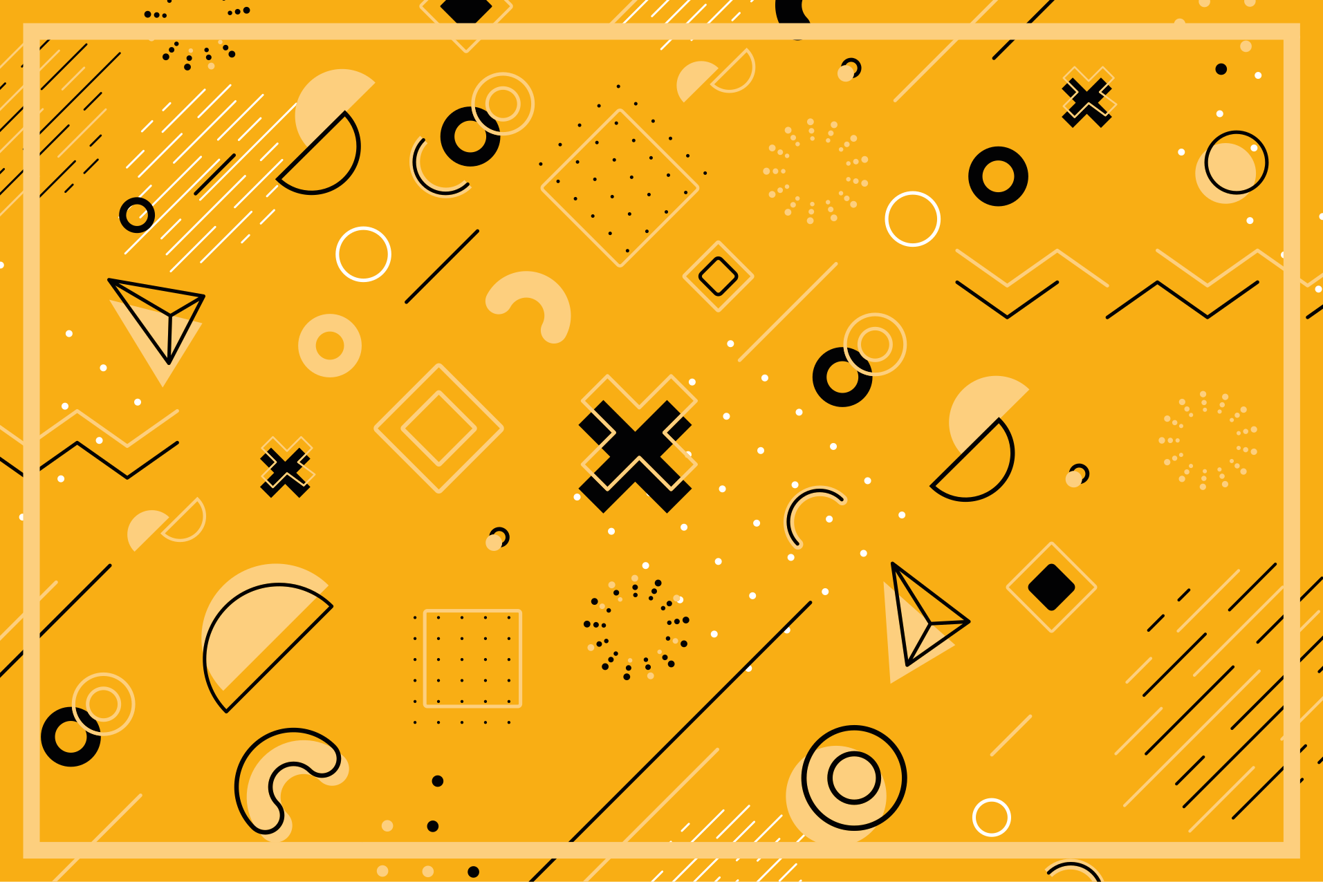 幾何学的なビニールマット 抽象的な形状パターン - TENSTICKERS