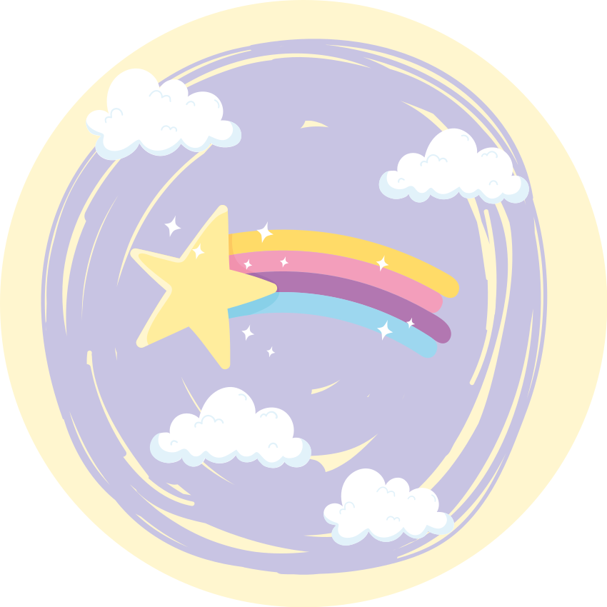 子供 ビニールマット 夜空の魔法 - TENSTICKERS