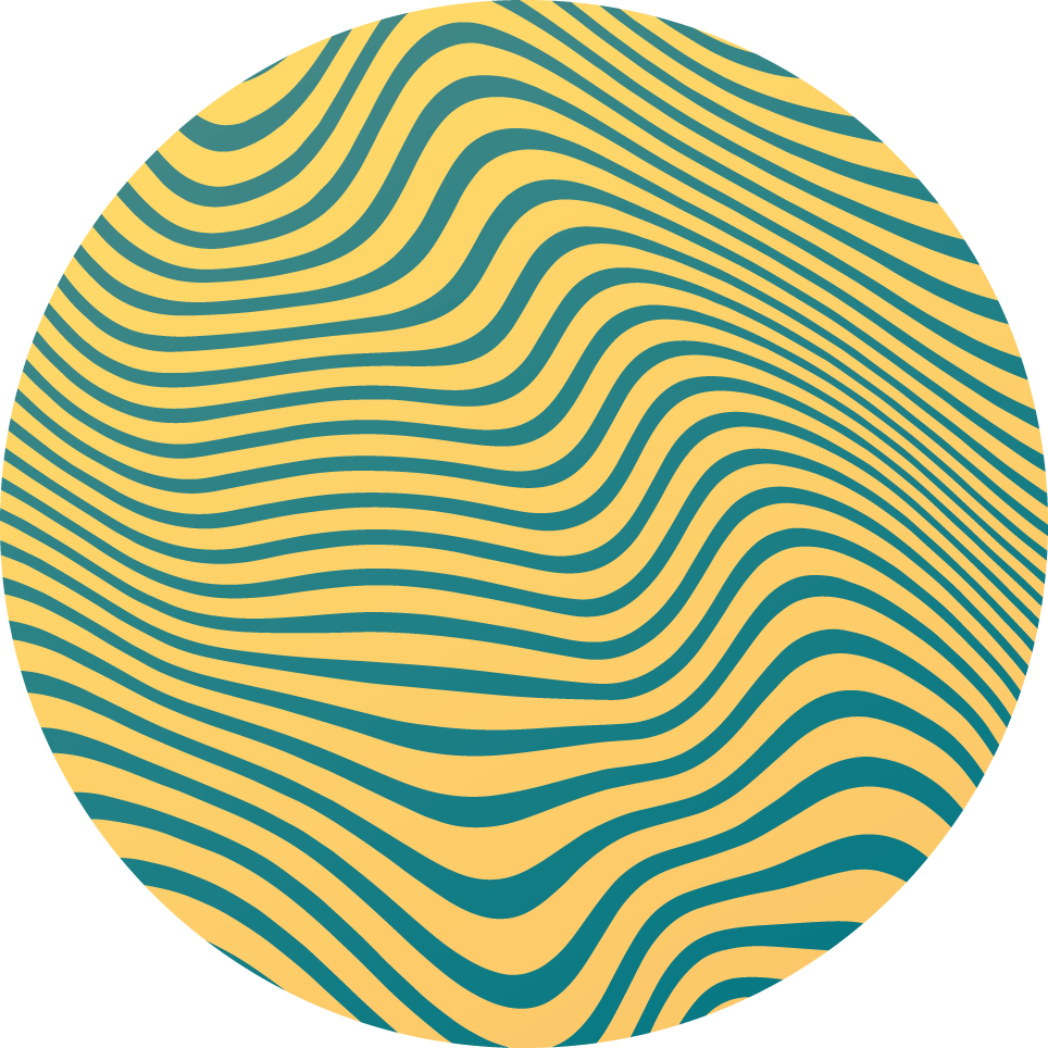 縞模様のビニールマット曲線ラインコンセプト - TENSTICKERS