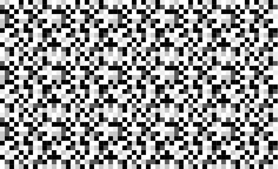 モノクロ ピクセル パターン 寝室の敷物 - TENSTICKERS