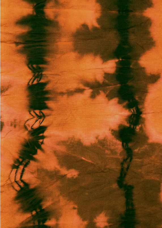 茶色と黒のタイダイ テクスチャ カーペット - TENSTICKERS