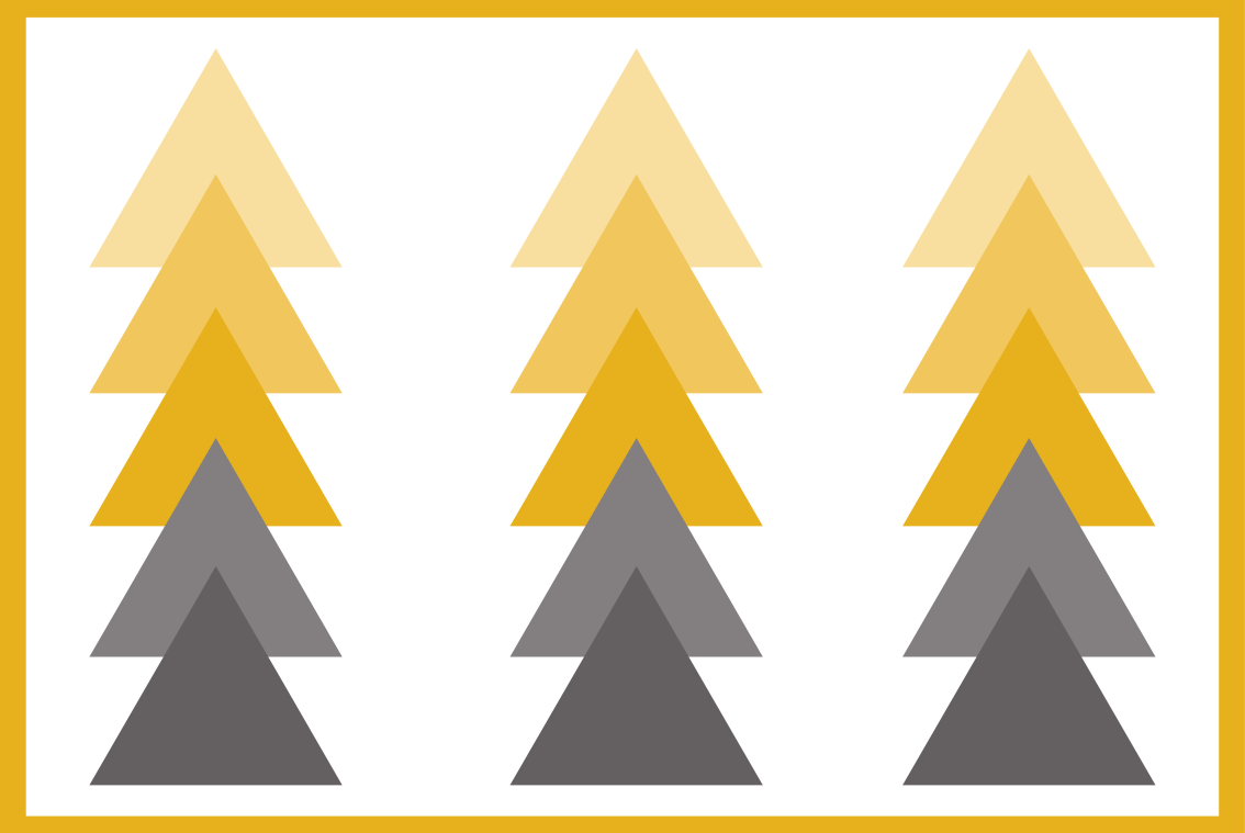 幾何学的なビニールマット三角形の色の滝 - TENSTICKERS