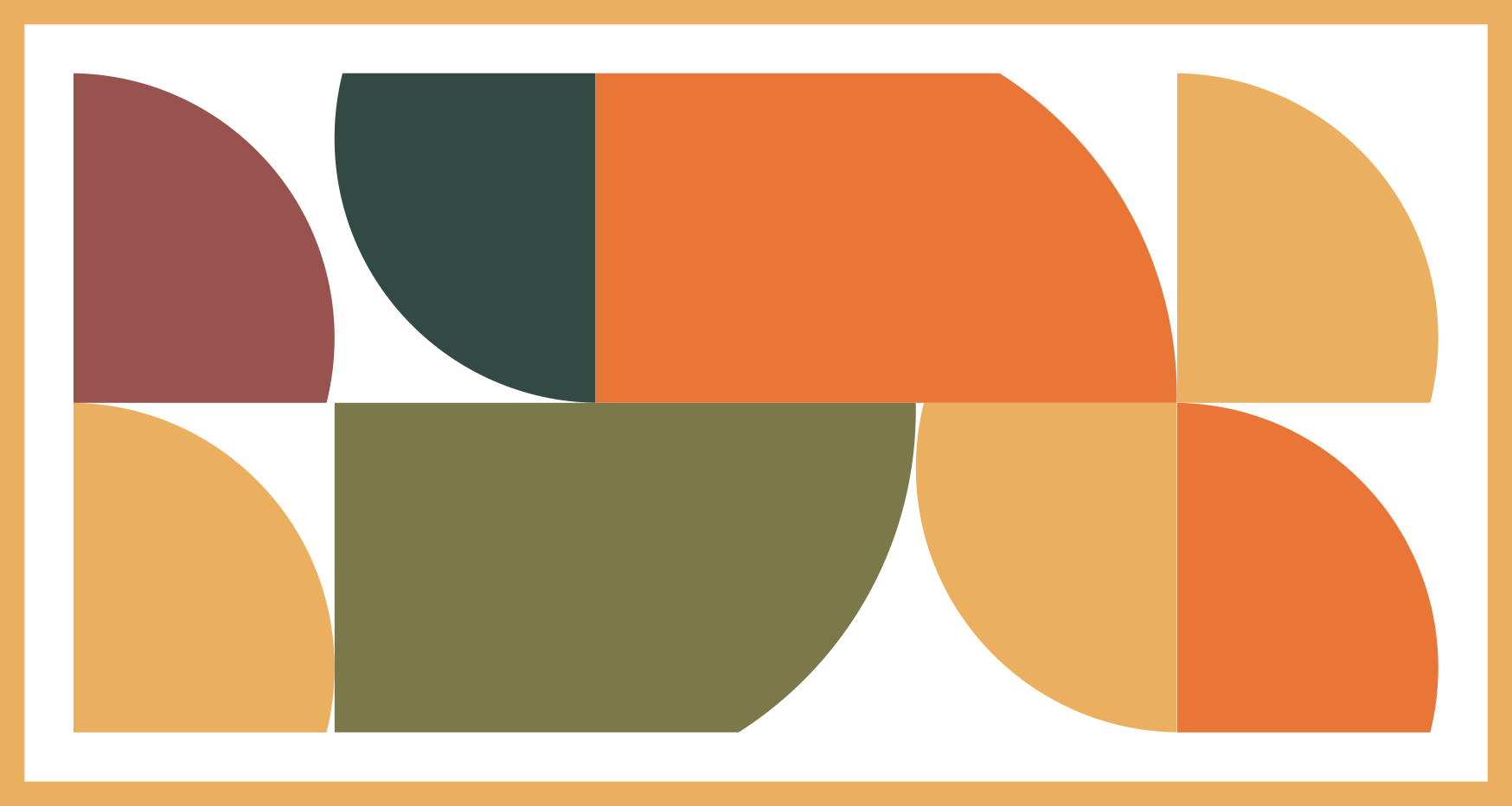 現代のビニールマット 鮮やかな幾何学模様 - TENSTICKERS