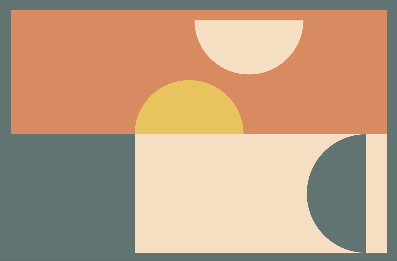 現代のビニールマット円と長方形 - TENSTICKERS