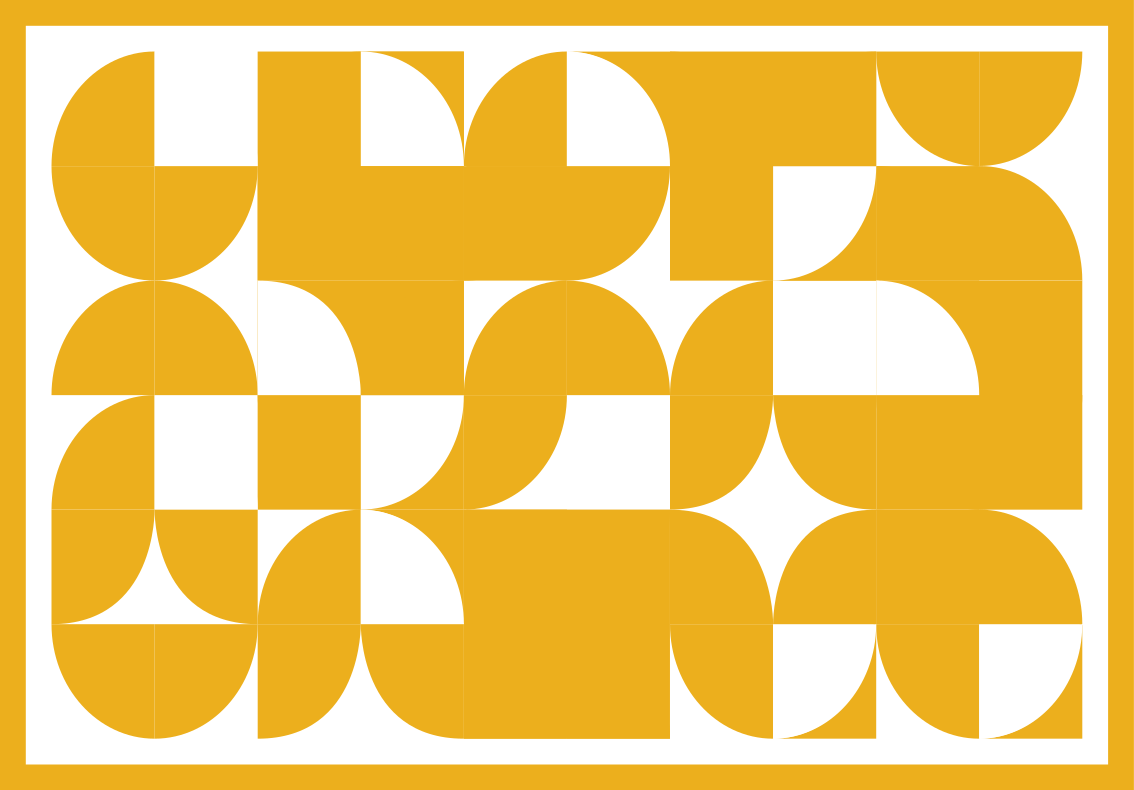 幾何学的なビニールマット太い黄色の形状 - TENSTICKERS