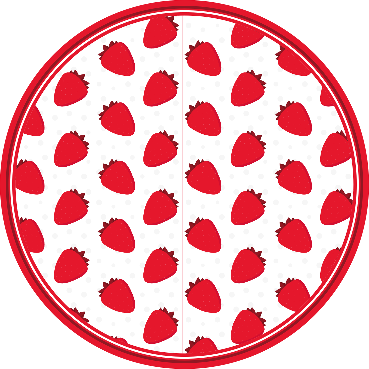 動物 ビニールマット いちご柄 - TENSTICKERS