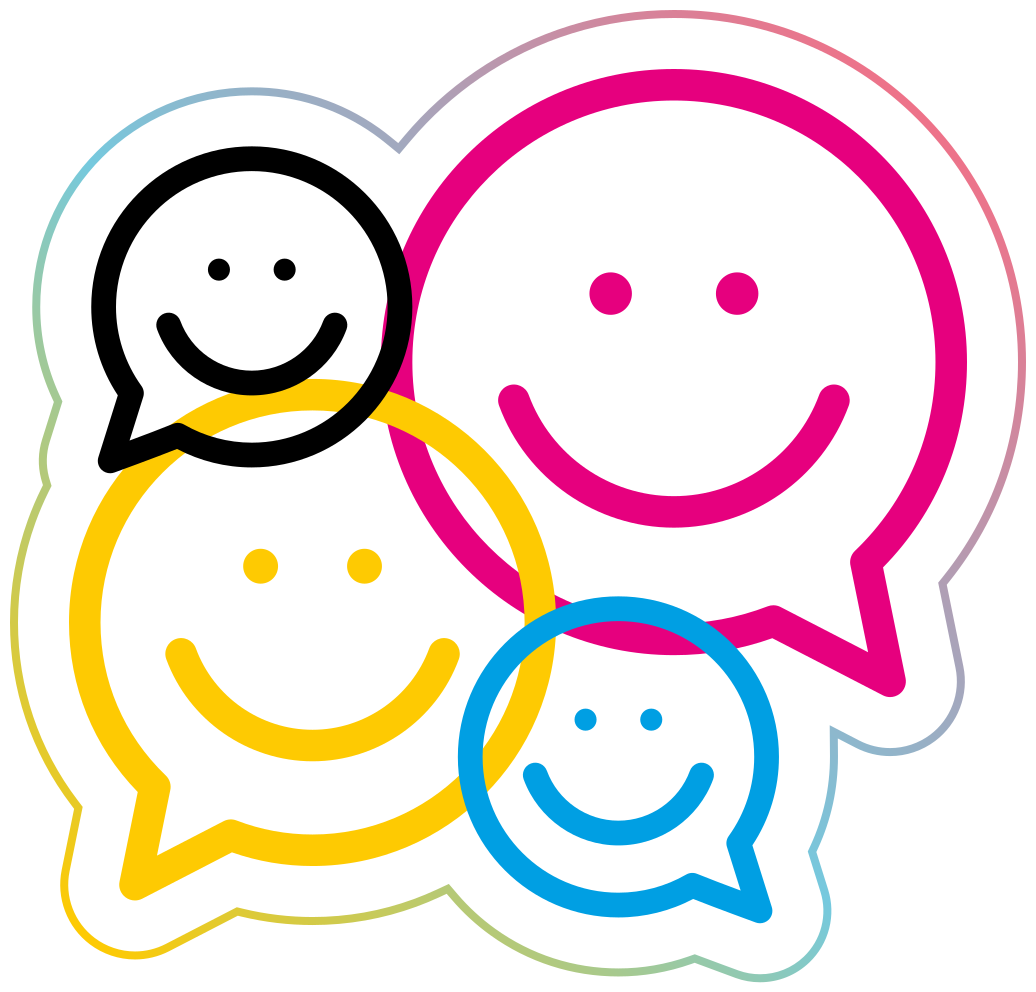 十代の若者たち ビニルマット スマイリーフェイスコレクション - TENSTICKERS