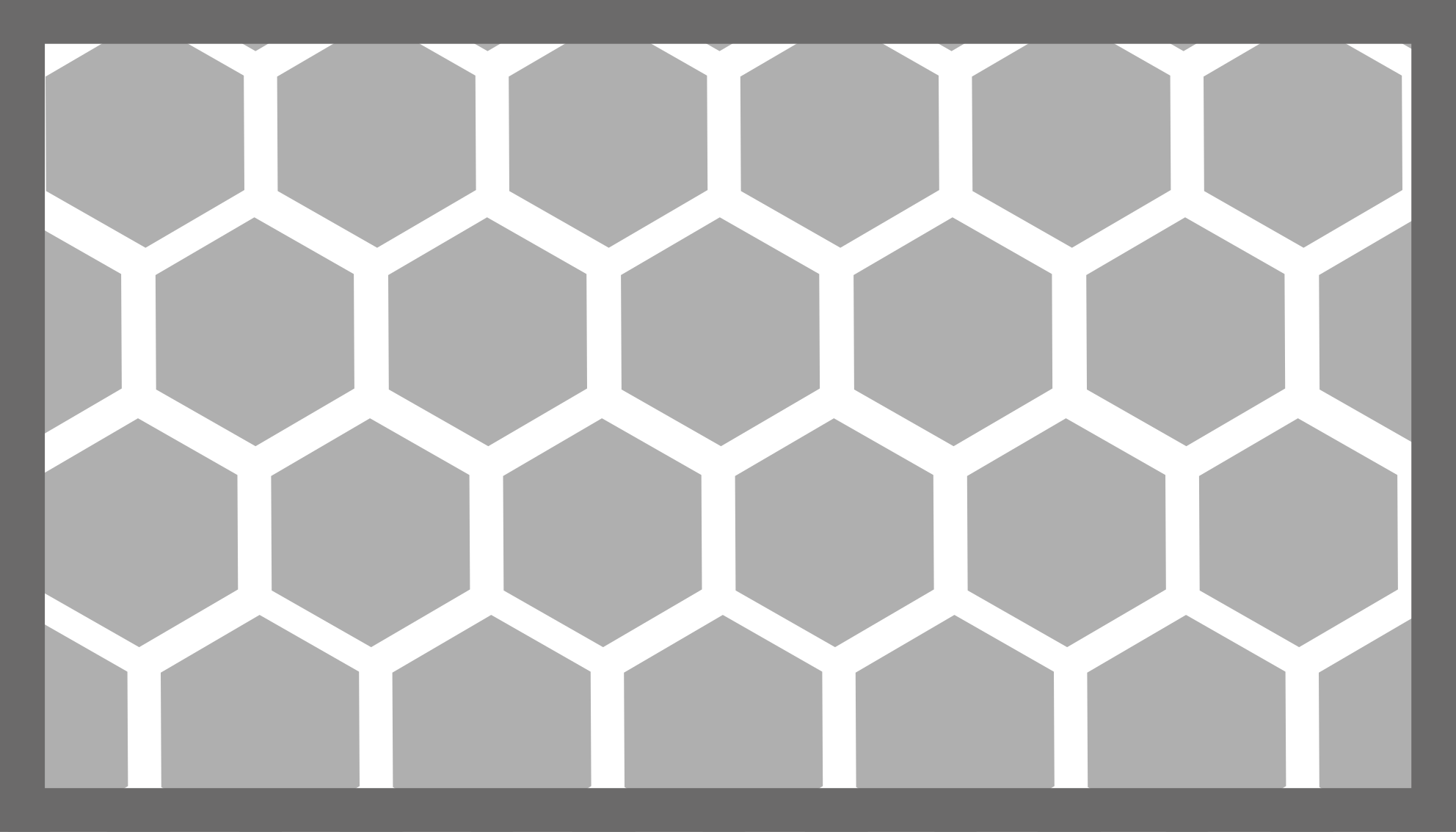 白い幾何学的な五角形の幾何学的な敷物 - TENSTICKERS