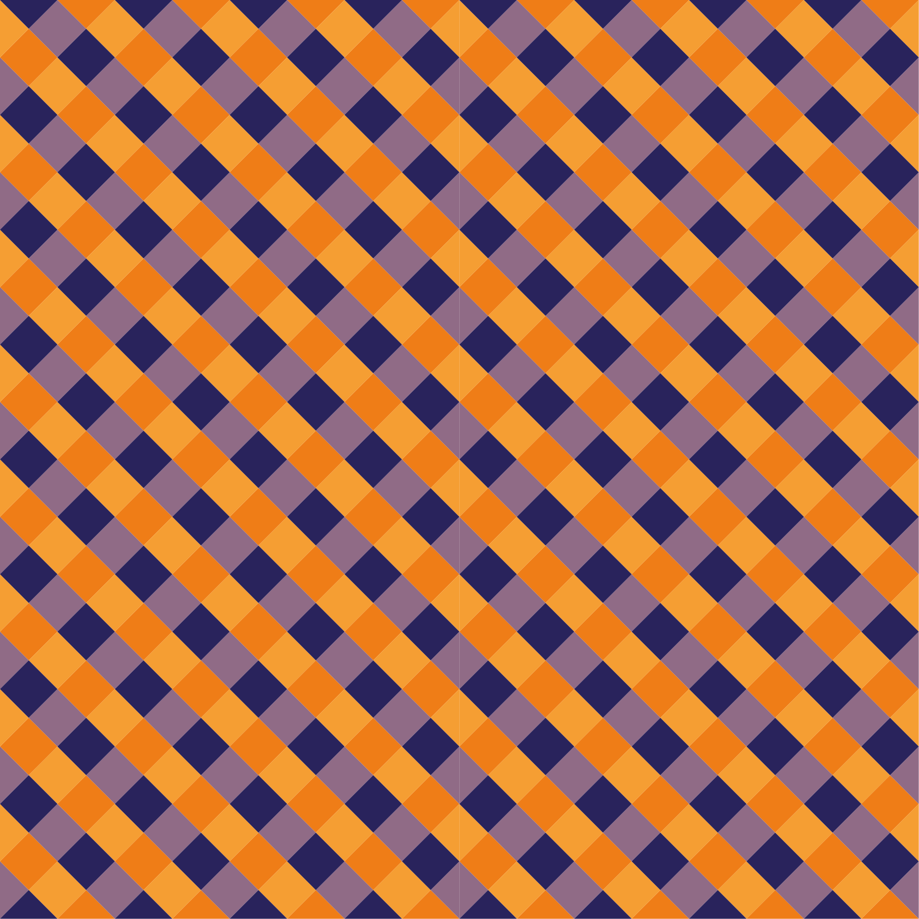 縞模様のビニールマット 斜めのカラーブロック - TENSTICKERS