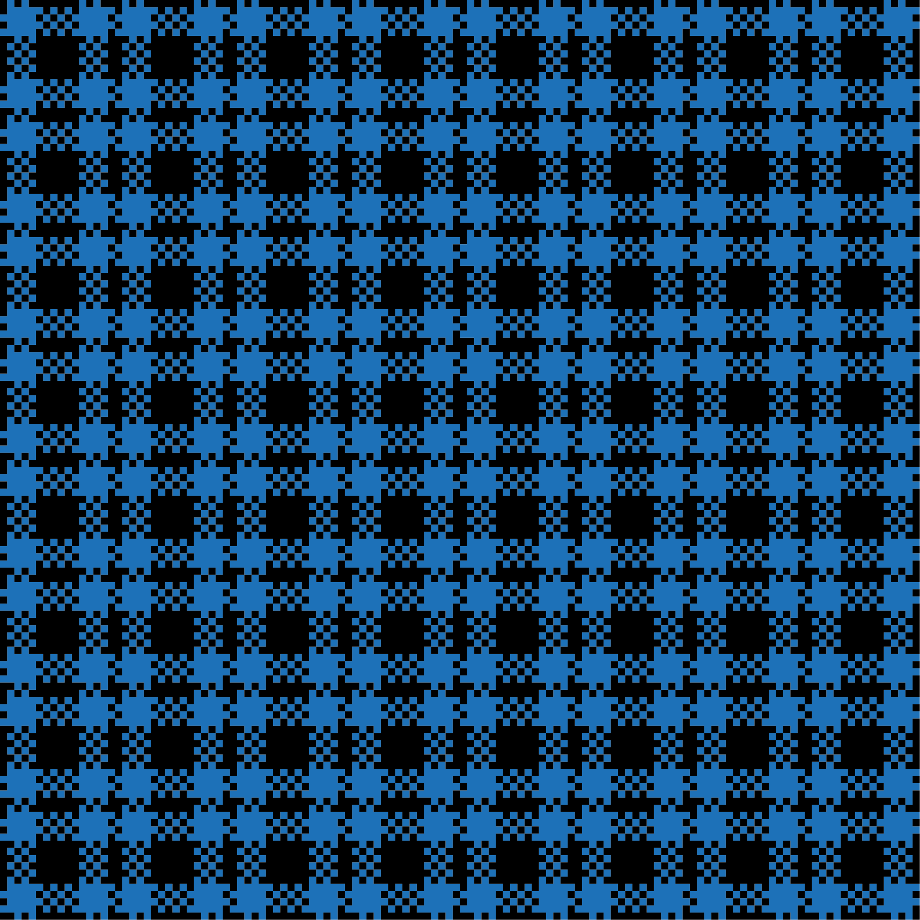 ビニール タイル カーペット 青いチェック柄 - TENSTICKERS