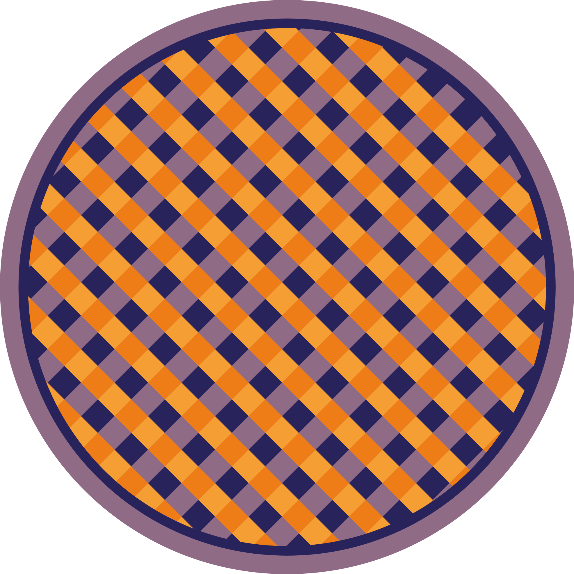 縞模様のビニールマット 大胆なチェック柄 - TENSTICKERS