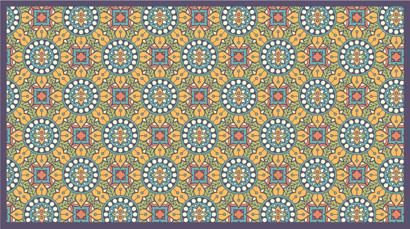 モザイク ビニールマット カラフルな黄色の構成 - TENSTICKERS