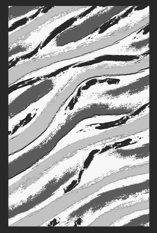 動物柄ビニールマット スタイリッシュゼブラストライプ - TENSTICKERS