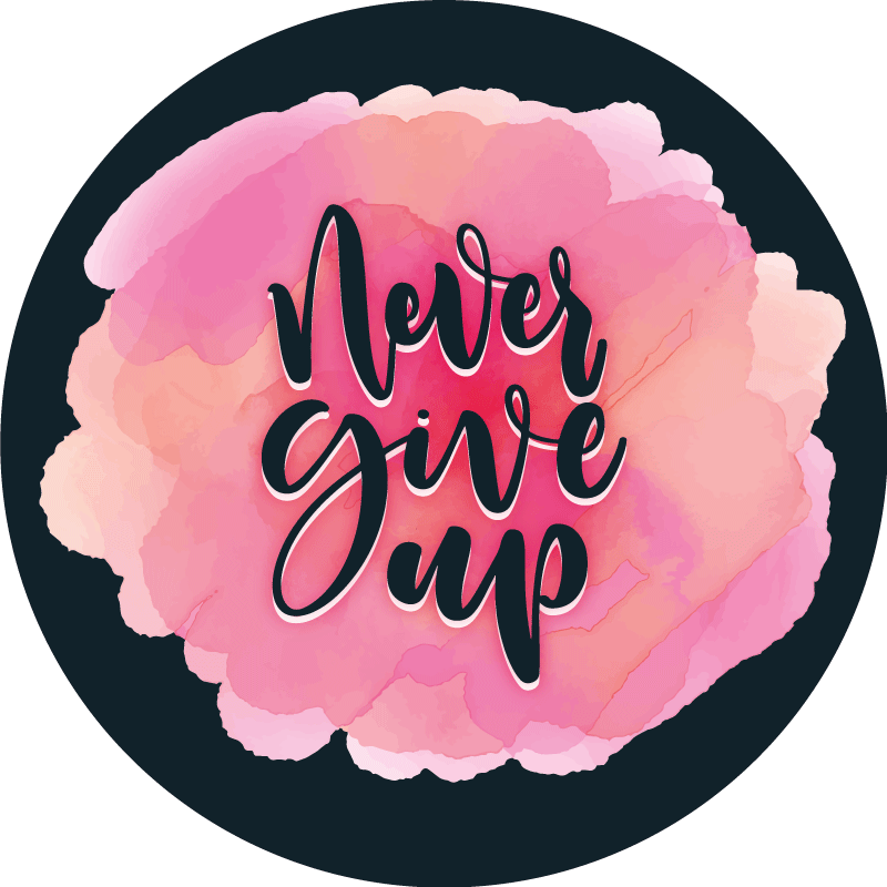 フレーズ ビニールマット 執拗に頑張る - TENSTICKERS