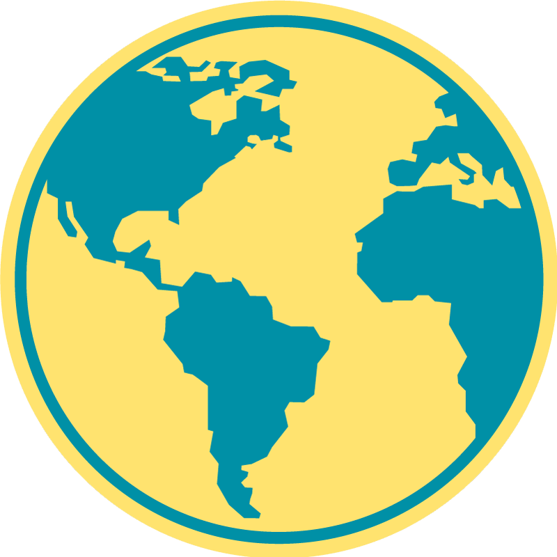 円形 ビニールマット 地図付き世界地図 - TENSTICKERS