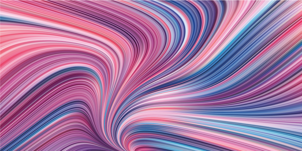 その他のテクスチャーの壁画ねじれた色合いの流れ - TENSTICKERS