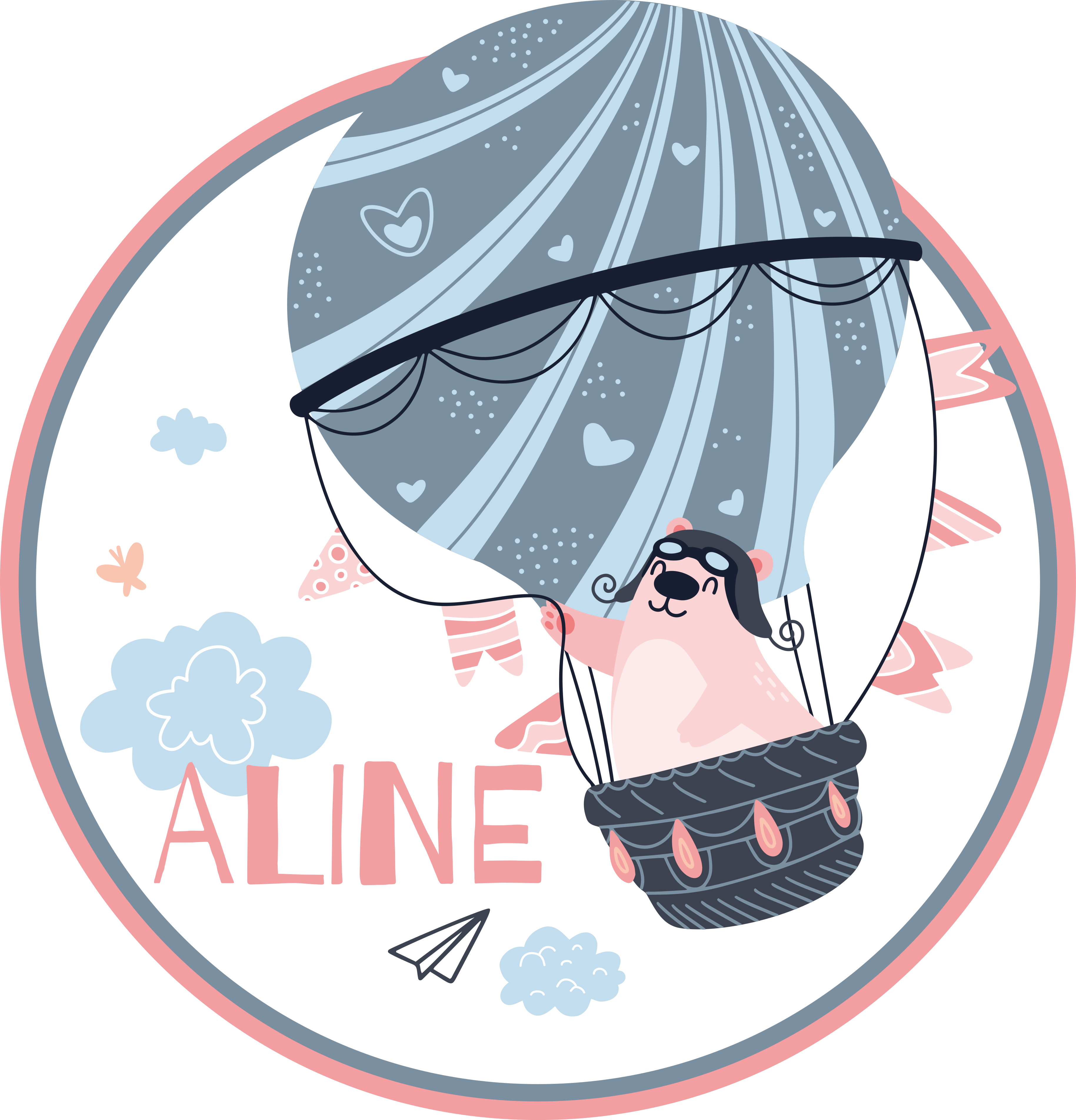 名前 ビニールマット 熱気球 - TENSTICKERS