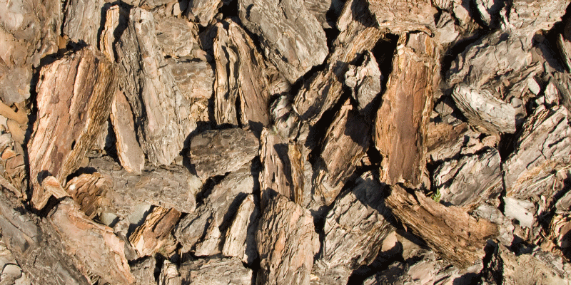 木効果 ビニールマット 自然な樹皮デザイン - TENSTICKERS