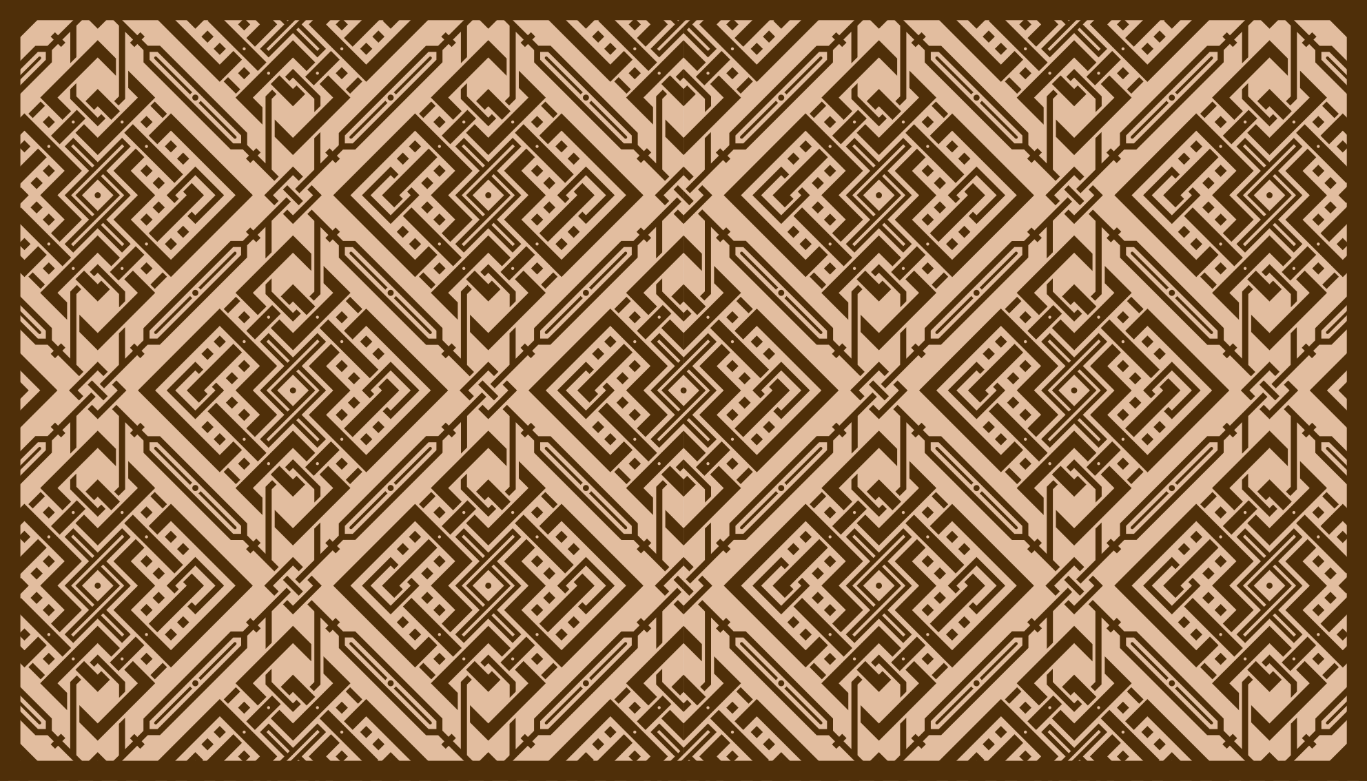 リビングルーム ビニールマット エレガントな幾何学模様 - TENSTICKERS