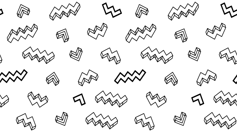 壁画 モアチルドレン 大胆な角のあるパターン - TENSTICKERS