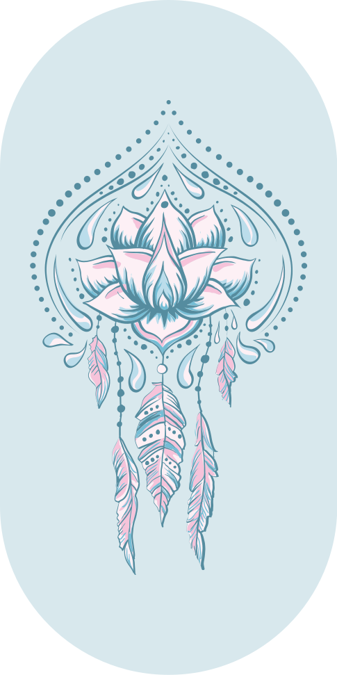 マンダラ ビニールマット 蓮の模様 - TENSTICKERS