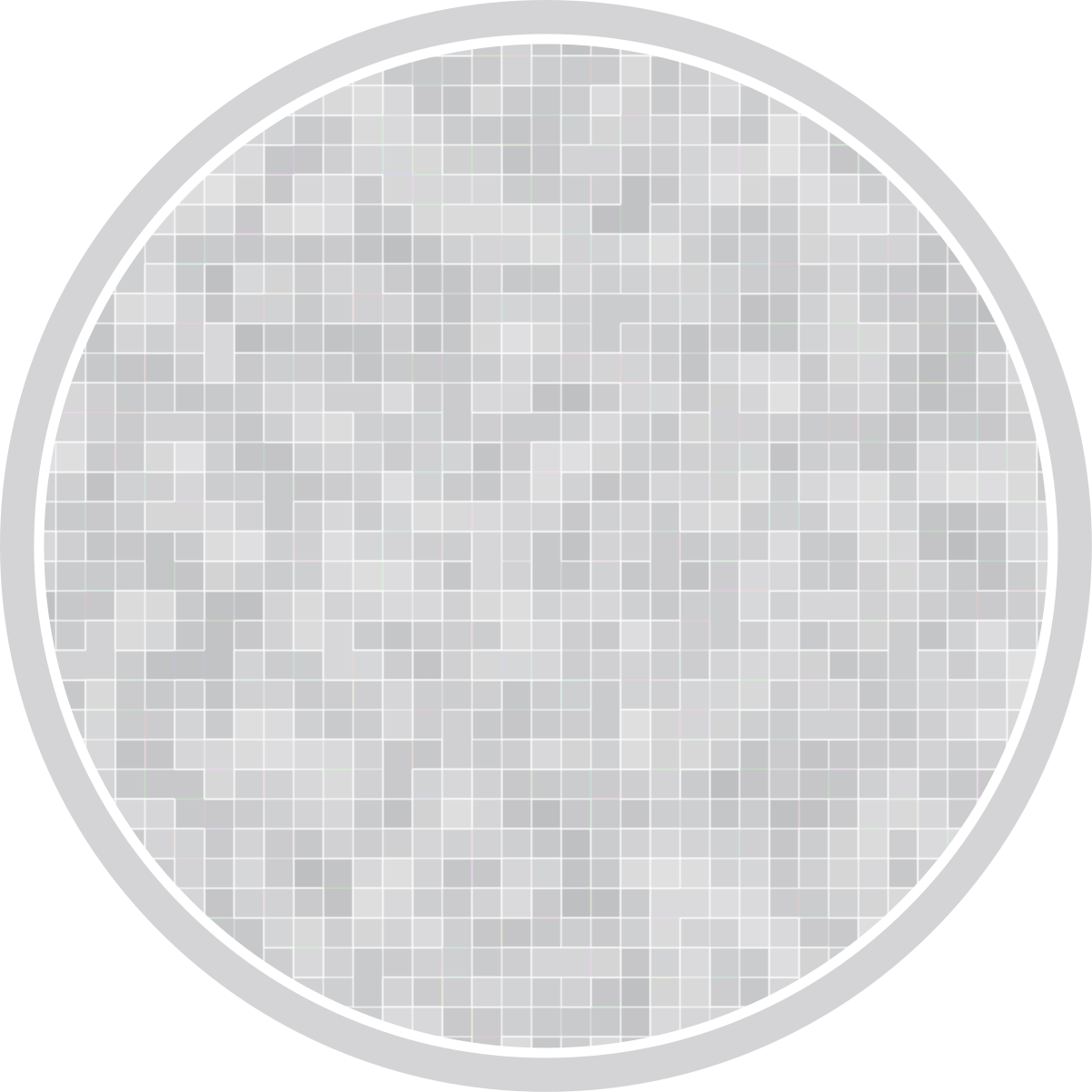 バスルームに1枚ビニールカーペット 洗練されたモザイク模様 - TENSTICKERS