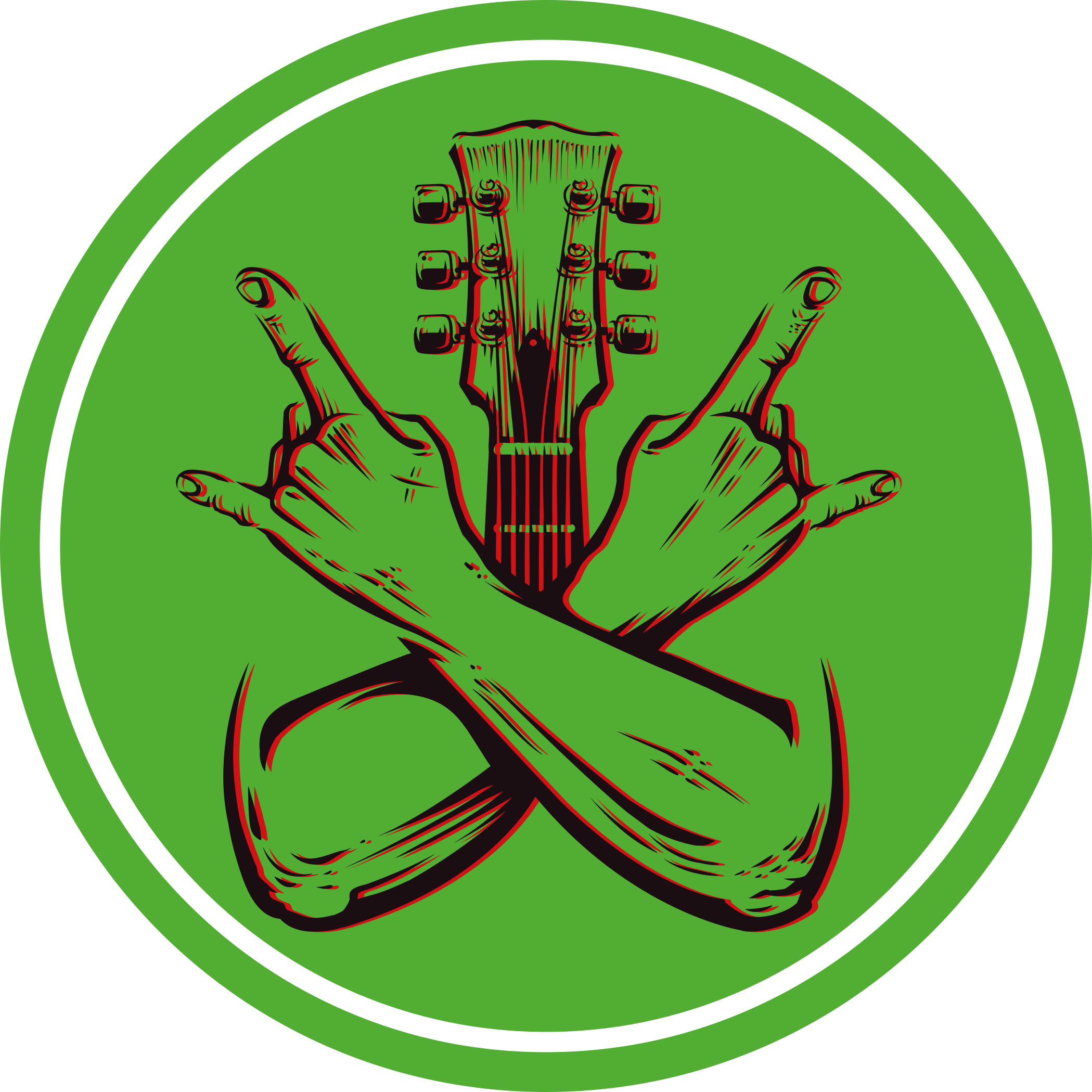 円形 ビニールマット 揺れるジェスチャーアート - TENSTICKERS