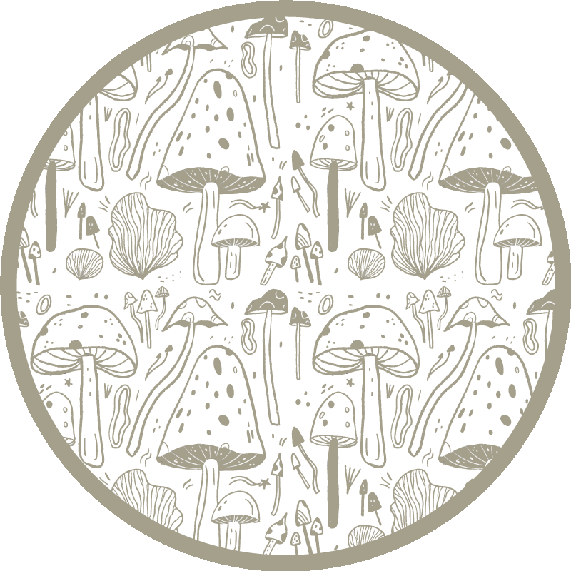 フォトミュラルネイチャー菌類のモチーフ - TENSTICKERS