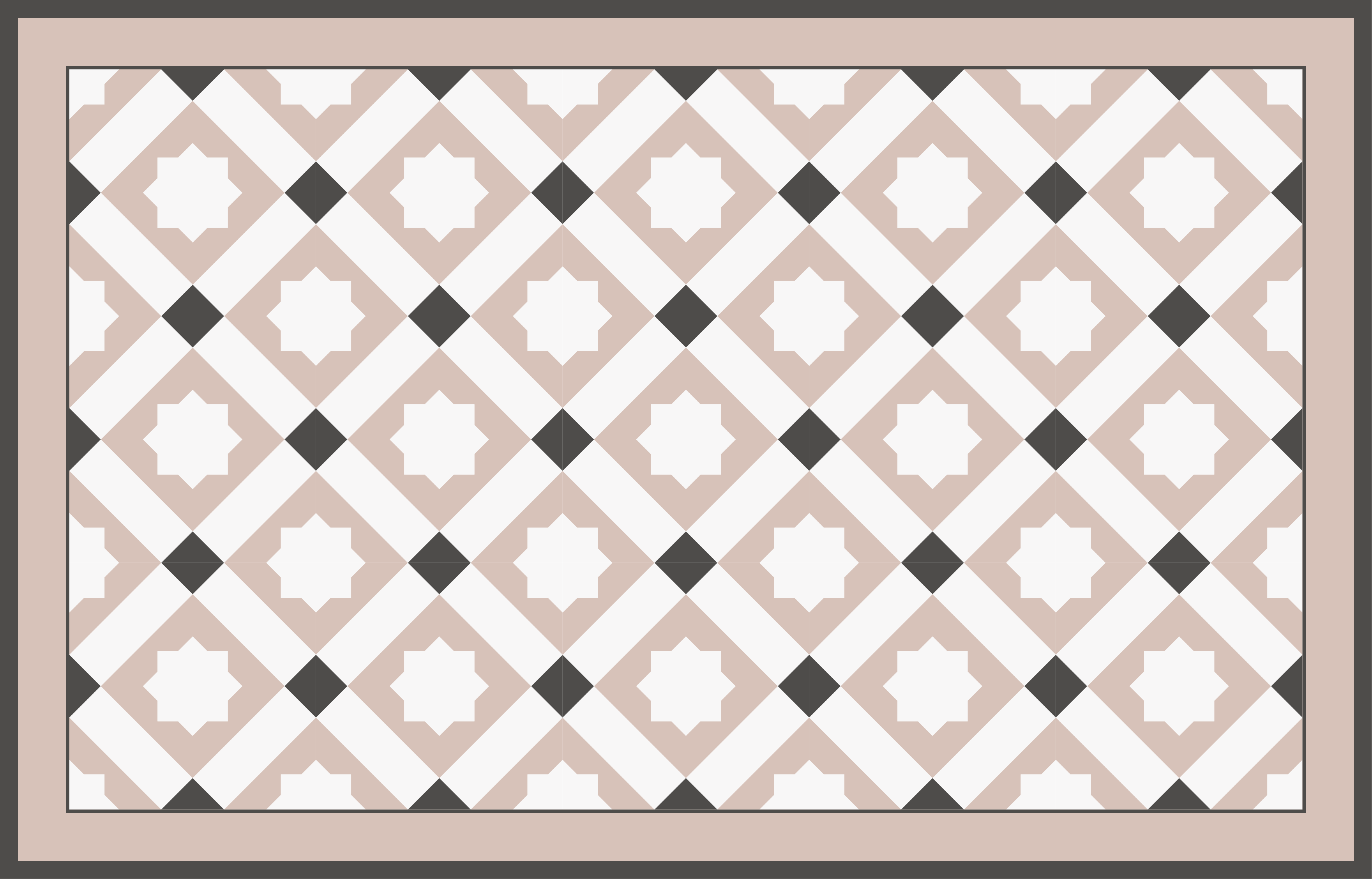 バスルームに1枚ビニールカーペット ゴメトリックスター - TENSTICKERS