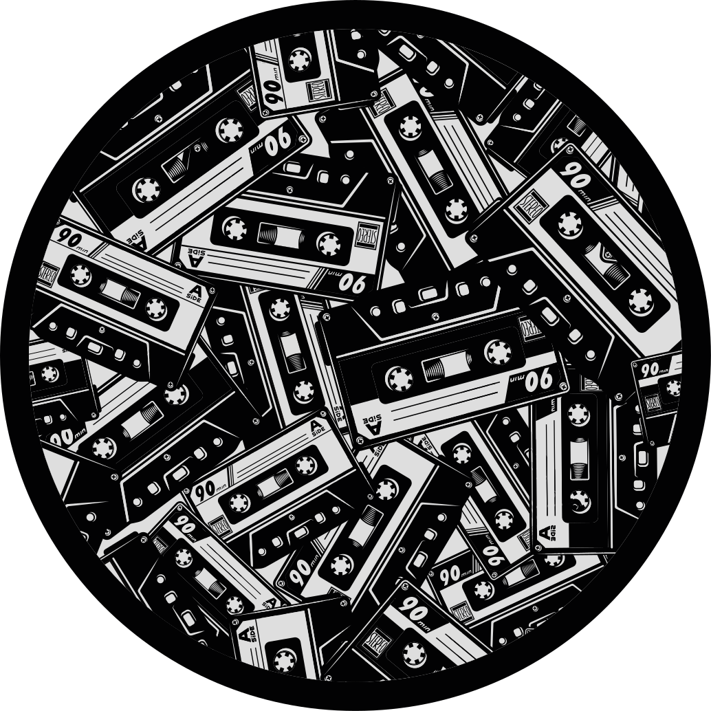 壁画 モアチルドレン カセットテープコンセプト - TENSTICKERS