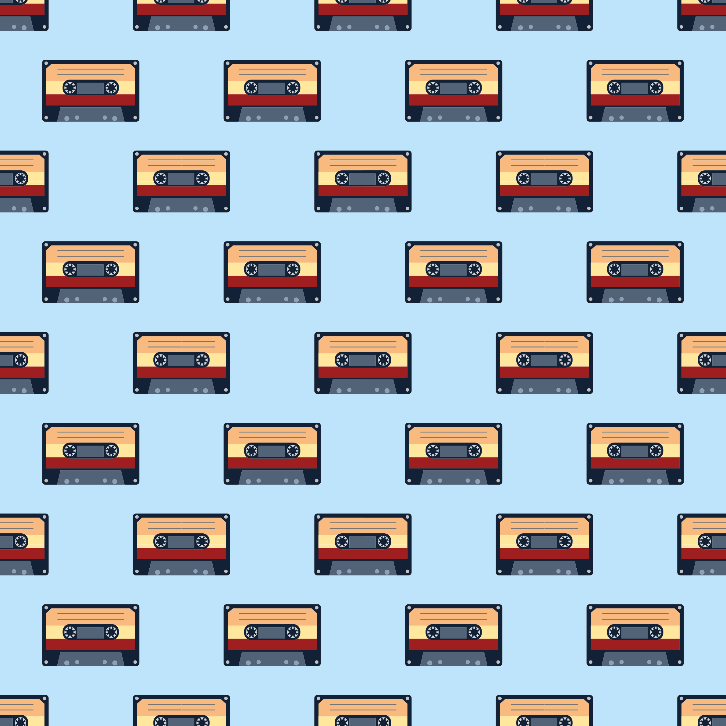 壁画 モアチルドレン ビンテージカセットアイデア - TENSTICKERS