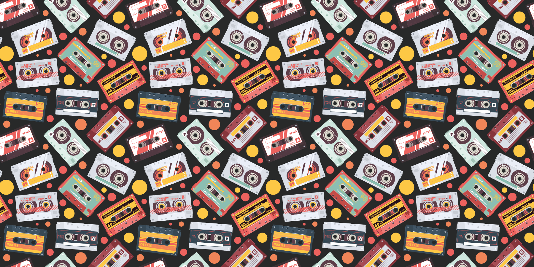 壁画 モアチルドレン ヴィンテージオーディオカセット - TENSTICKERS